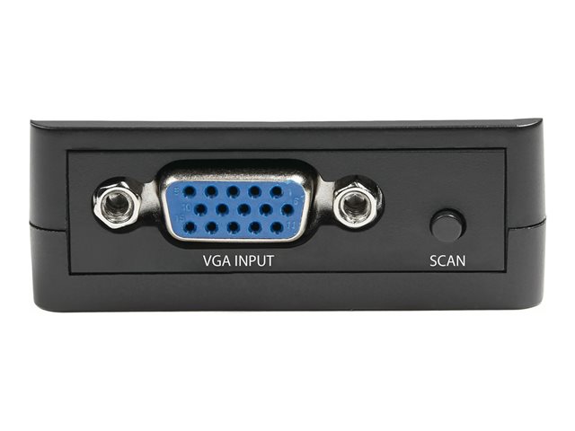 StarTech.com 1080p VGA to RCA and S-Video Converter - USB Powered - Adapter - VGA / S-Video / composite video - HD-15 (VGA) female to 4 pin mini-DIN, RCA female - black - active