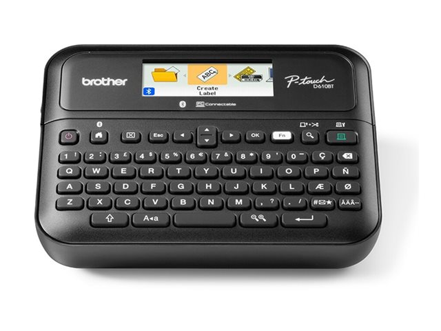 Brother P-Touch PT-D610BTVP - Labelmaker - B/W - thermal transfer - 24 mm width - 180 x 360 dpi - up to 30 mm/sec - USB, Bluetooth - cutter - mirror print, vertical print - black