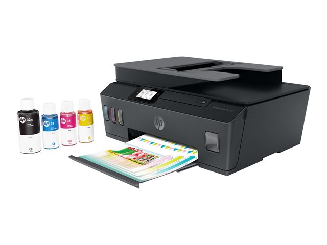 HP Smart Tank Plus 655 Wireless All-in-One - Multifunction printer - colour - ink-jet - refillable - Legal (216 x 356 mm) (original) - A4/Legal (media) - up to 10 ppm (copying) - up to 11 ppm (printing) - 100 sheets - 33.6 Kbps - USB 2.0, Wi-Fi(n), B