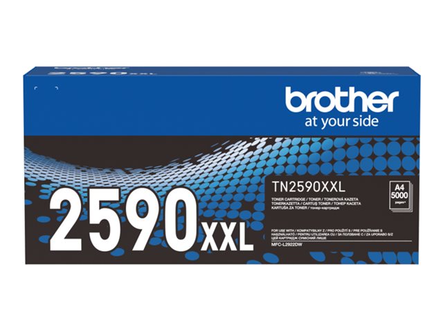 Brother TN2590XXL - Super High Yield - black - original - box - toner cartridge - for Brother MFC-L2922DW