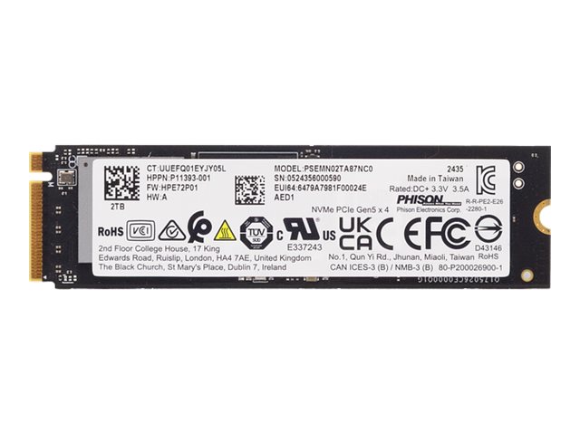 HP 2TB PCIe5x4 NVMe SSD