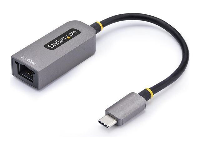 StarTech.com 2.5GbE USB-C to Ethernet Adapter - Network adapter - USB-C 3.2 Gen 1 / Thunderbolt 3 - 10M/100M/1G/2.5 Gigabit Ethernet - space grey