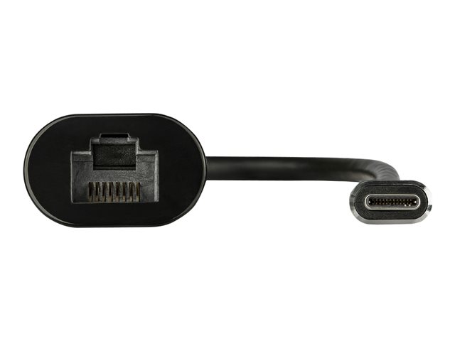 StarTech.com 2.5GbE USB C to Ethernet Adapter NBASE-T NIC, USB 3.0 Type C 2.5/1 Gigabit/100 Mbps Multi Speed Network/USB 3.1 Laptop to RJ45/LAN Thunderbolt 3 Compatible/MacBook Pro Surface - Type-C to Ethernet - Network adapter - USB-C - 10M/100M/1G/2.5 Gigabit Ethernet x 1 + USB 3.0 - black, space grey