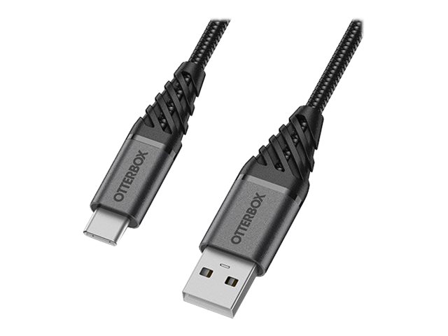OtterBox Premium - USB cable - 24 pin USB-C (M) to USB (M) - USB 2.0 - 3 A - 1 m 