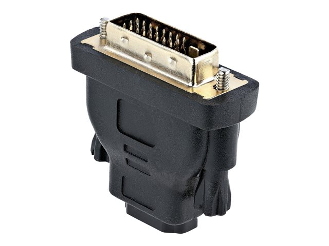 StarTech.com HDMI to DVI-D Video Cable Adapter - F/M - HD to DVI - HDMI to DVI-D Converter Adapter (HDMIDVIFM) - Adapter - dual link - HDMI female to DVI-D male - black - for P/N: HDMM1MP, HDMM2MP, HDMM3MP, RKCOND17HD, SV231DHU34K6, SV231HU34K6, SV43
