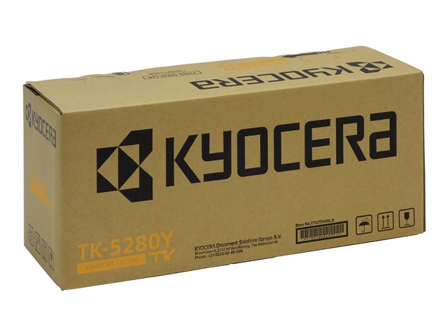 Kyocera TK 5280Y - Yellow - original - toner kit - for ECOSYS M6235cidn, M6235CIDN/KL3, M6635cidn, M6635CIDN/KL3, P6235cdn, P6235CDN/KL3