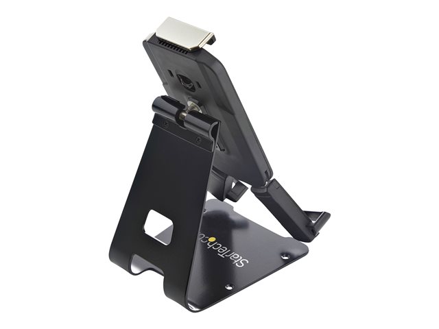 StarTech.com Secure Tablet Stand w/ K-Slot Cable Lock, Locking Tablet Holder for 7.9-13 inch Tablets, Universal Adjustable Tablet Mount for Desk/Surface, Lockable Anti-Theft Security Mount - Tablet Security Mount (SECTBLTDT) - Notebook / tablet stand - desktop - 7.9\" - 13\" - black - for P/N: DK30CHPH