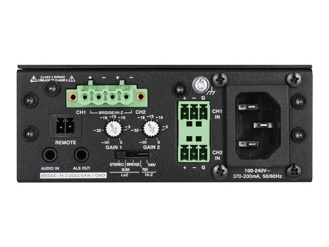Crestron X-Series AMP-X75 - Amplifier - 2 x 35 Watt