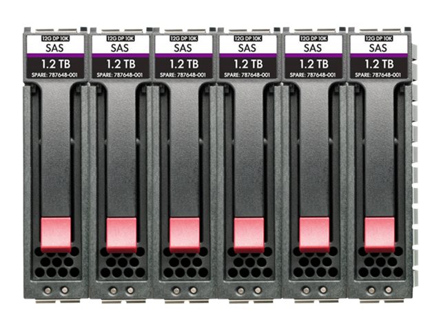 HPE Enterprise - Hard drive - 2.4 TB - 2.5\" SFF - SAS 12Gb/s - 10000 rpm (pack of 6) - for Modular Smart Array 1060 10GBASE-T iSCSI SFF, 1060 12Gb SAS SFF, 1060 16Gb Fibre Channel SFF, 2060 10GbE iSCSI SFF, 2060 12Gb SAS SFF, 2060 16Gb Fibre Channel SFF, 2060 SAS 12G 2U 24-disk SFF Drive Enclosure, 2062 10GbE iSCSI SFF, 2062 12Gb SAS SFF, 2062 16Gb Fibre Channel SFF