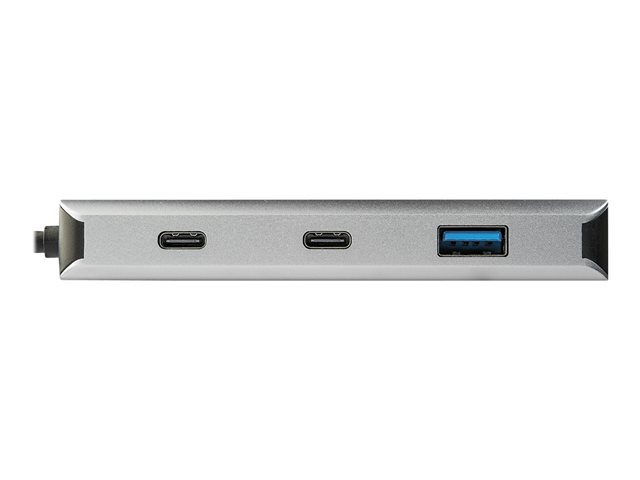 StarTech.com 4 Port USB C Hub w/ 2x USB A & 2x USB C, SuperSpeed 10Gbps USB Type-C 3.1/3.2 Gen 2 Hub, USB Bus Powered, Portable USB-C to USB Adapter Hub, Aluminum, 9.8\" (25cm) Cable - Windows/macOS/Linux - Hub - 2 x USB-C + 2 x USB 3.1 Gen 2 - desktop - for P/N: PEXUSB321C