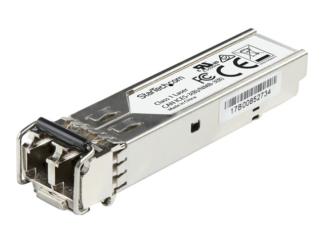 StarTech.com Juniper CTP-SFP-1GE-LX Compatible SFP Module, 1000BASE-LX, 1GbE Single Mode (SMF) Fiber SMF Optic Transceiver, 1GE Gigabit Ethernet SFP, LC Connector, 10km, 1310nm, DDM, 1Gbps - Lifetime Warranty (CTPSFP1GELXS) - SFP (mini-GBIC) transceiver module (equivalent to: Juniper CTP-SFP-1GE-LX) - GigE - 1000Base-LX - LC single-mode - up to 10 km - 1310 nm