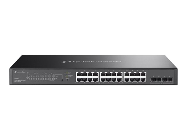 TP-Link Omada SG2428LP V1 - Switch - smart - 16 x 10/100/1000 (PoE+) + 8 x 10/100/1000 + 4 x Gigabit Ethernet SFP - rack-mountable - PoE+ (150 W)