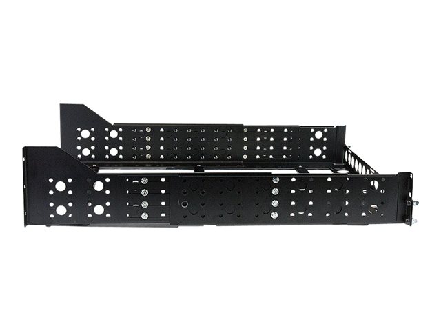 StarTech.com 3U Universal Server Rack Rails - TAA Compliant Fixed Mounting Rails - 19\" Adjustable Depth Rack Mount Rails (UNIRAILS3U) - Rack rail - black - 3U - 19\" - for P/N: RK1233BKM, RK2433BKM, RK2537BKM, RK3236BKF, RK4236BKB, RK4242BK24, RK4242B