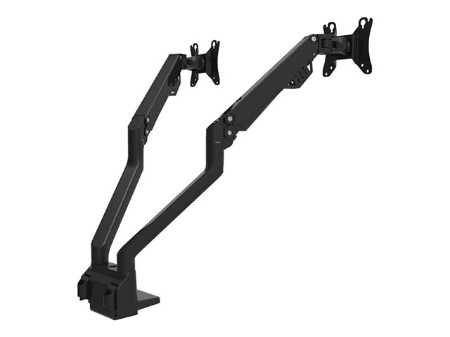 Neomounts by Newstar FPMA-D750DBLACK2 - Mounting kit (desk mount) - full-motion - for 2 LCD displays - black - screen size: 10\"-32\" - clamp mountable, grommet