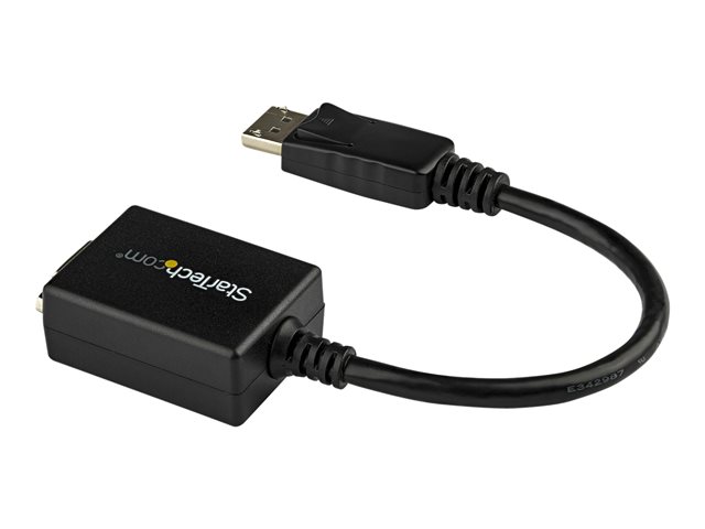 StarTech.com DisplayPort To VGA Video Adapter Converter - Active - 1080p - DP to VGA Converter (DP2VGA2) - Display adapter - DisplayPort (M) to HD-15 (VGA) (F) - 27.94 cm - latched - black - for P/N: DK30C2DAGPD, MST14DP123DP, TB32DP14, TB3CDK2DP, TB3CDK2DPUE, TB3DK2DPM2, TB3DKM2DPL