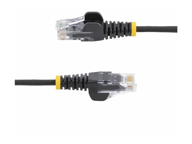 25cm Black Slim CAT6 Ethernet Cable