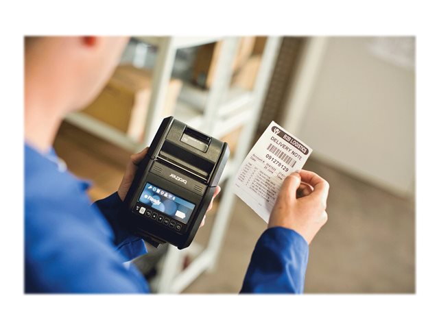 Verpakt per 8 stuks - prijs per stuk doorlopende papierrol: 76 mm direct thermisch wit 42m