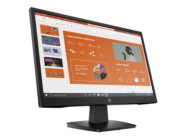 HP P22va G4 - P-Series - LED monitor - 21.5\" - 1920 x 1080 Full HD (1080p) @ 60 Hz - VA - 250 cd/m² - 3000:1 - 7 ms - HDMI, VGA - black