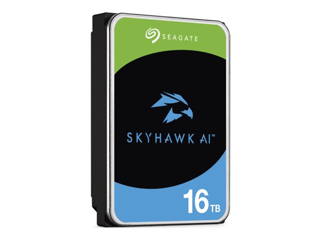 Seagate SkyHawk AI ST16000VE004 - Hard drive - 16 TB - internal - 3.5\" - SATA 6Gb/s - buffer: 512 MB - with 3 years Seagate Rescue Data Recovery