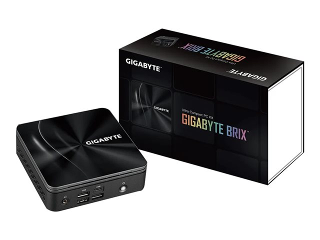 Gigabyte BRIX GB-BRR3-4300 (rev. 1.0) - Barebone - Ultra Compact PC Kit 1 x Ryzen 3 4300U / up to 3.7 GHz - RAM 0 GB - Radeon Graphics - Gigabit Ethernet, 2.5 Gigabit Ethernet