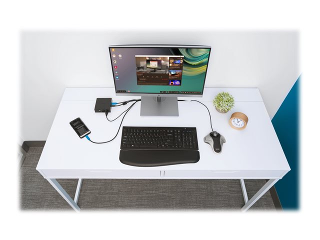 Kensington Advance Fit Slim - Keyboard - wireless - 2.4 GHz - Belgium - black - retail