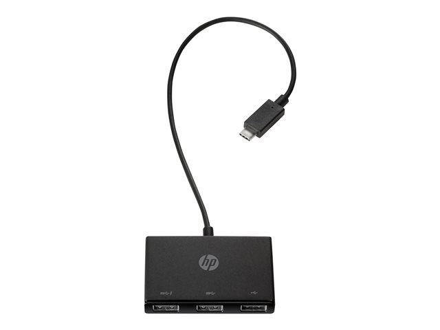 HP USB-C to USB-A - Hub - 3 x SuperSpeed USB 3.0 - desktop - for OMEN 30L by HP, Pavilion TP01, Pavilion Aero 13, Pavilion Gaming 15, TG01, Pavilion x360