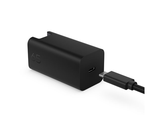 HP GaN Wall Charger - USB-C power adapter - AC 115/230 V - 65 watt - Europe - black