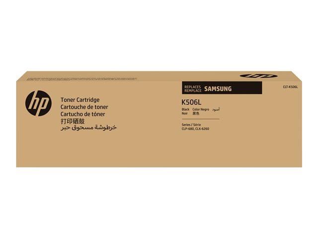 Samsung CLT-K506L - High Yield - black - original - toner cartridge (SU171A) - for Samsung CLP-680DW, CLP-680ND, CLX-6260FD, CLX-6260FR, CLX-6260FW, CLX-6260ND