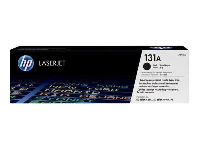 HP 131A - Black - original - LaserJet - toner cartridge (CF210A) - for LaserJet Pro 200 M251n, 200 M251nw, MFP M276n, MFP M276nw