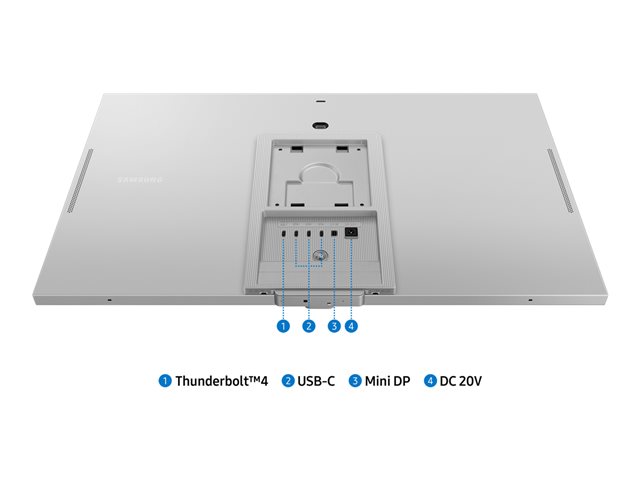 Samsung ViewFinity S9 S27C902PAU - S90PC Series - LED monitor - Smart - 27\" - 5120 x 2880 5K @ 60 Hz - IPS - 600 cd/m� - 1000:1 - 5 ms - Mini DisplayPort, Thunderbolt 4 - speakers - silver, metal silver