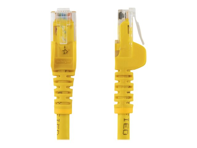 StarTech.com 7m CAT6 Ethernet Cable, 10 Gigabit Snagless RJ45 650MHz 100W PoE Patch Cord, CAT 6 10GbE UTP Network Cable w/Strain Relief, Yellow, Fluke Tested/Wiring is UL Certified/TIA - Category 6 - 24AWG (N6PATC7MYL) - Patch cable - RJ-45 (M) to RJ-45 (M) - 7 m - UTP - CAT 6 - snagless - yellow