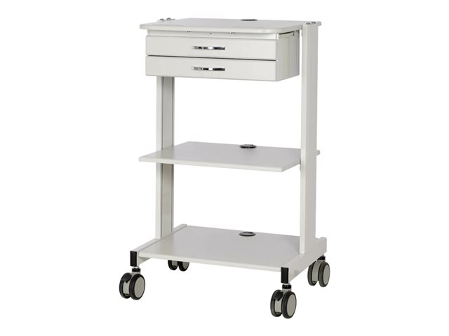 Mobile Workstation with 2x Adjustable Sh