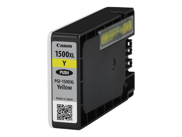 Canon PGI-1500XL Y - 12 ml - High Yield - yellow - original - ink tank - for MAXIFY MB2050, MB2150, MB2155, MB2350, MB2750, MB2755