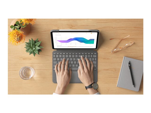 Combo Touch for iPad Pro 11-inch (1st 2nd and 3rd generation) - GREY - UK - INTNL AZERTY FR