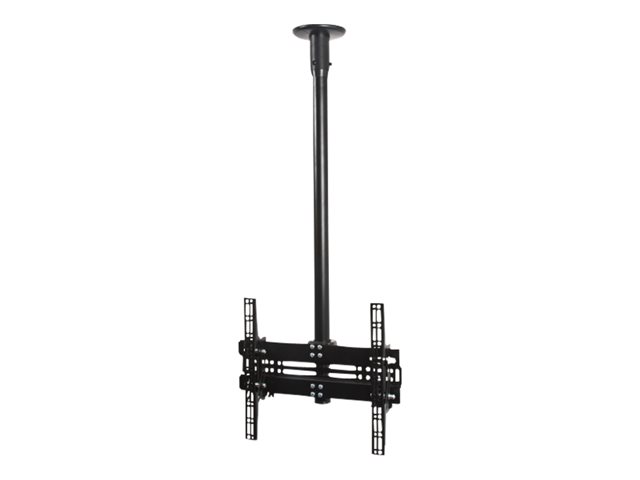 B-TECH PRO Install BT8424 - Mounting kit (ceiling mount) - for LCD display - lockable - black - screen size: up to 55\" - ceiling mountable