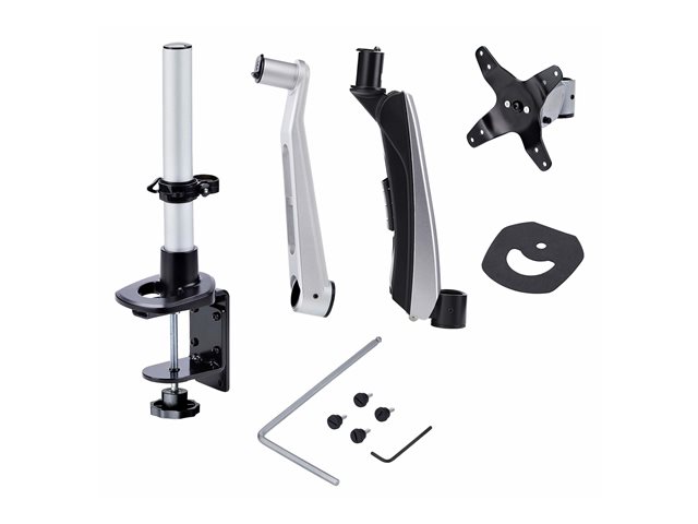 StarTech.com Monitor Desk Mount, VESA 75x75/100x100, 27/30-inch Screens - Mounting kit (articulating arm) - adjustable arm - for LCD display - aluminium, steel, plastic - black - screen size: up to 30\" - desk-mountable - TAA Compliant