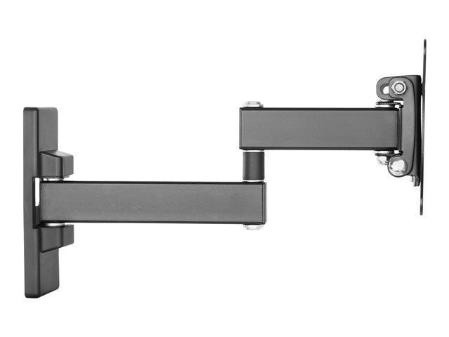 VISION Monitor Wall Arm Mount - LIFETIME WARRANTY - fits display 13-27\" with VESA sizes 75 x 75, 100 x 100 - sturdy cold-rolled steel - after-installation levelling - reach from wall 44-282 mm / 1.7-11\" - thumbscrews for fixing display - SWL 15 kg / 33 lb - black