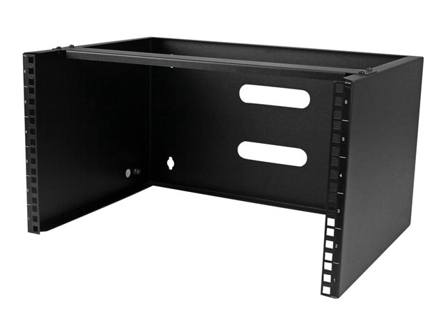 StarTech.com Wall Mount Patch Panel Bracket - 6U - 14in Deep (WALLMOUNT6) - Cabinet - wall mountable - black - 6U - 19\"
