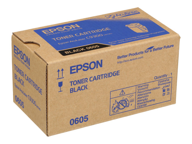 Epson - Black - original - toner cartridge - for Epson AL-C9500DN, AcuLaser C9300D2TN, C9300D3TNC, C9300DN, C9300DTN, C9300N, C9300TN