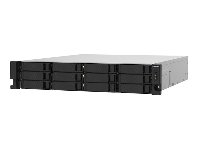 QNAP TS-1232PXU-RP - NAS server - 12 bays - rack-mountable - SATA 6Gb/s - RAID RAID 0, 1, 5, 6, 10, 50, 60, JBOD - RAM 4 GB - Gigabit Ethernet / 2.5 Gigabit Ethernet / 10 Gigabit Ethernet - iSCSI support - 2U
