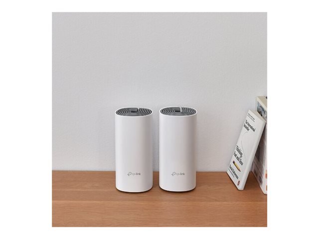 TP-Link Deco E4 - Wi-Fi system - (2 routers) - up to 2,800 sq.ft - mesh - Wi-Fi 5 - Dual Band