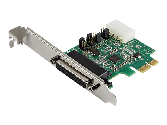 StarTech.com 4-port PCI Express RS232 Serial Adapter Card, PCIe RS232 Serial Host Controller Card, PCIe to Serial DB9 Card, 16950 UART, Desktop Expansion Card, Windows, macOS, Linux - Full/Low-Profile Brackets (PEX4S953) - Serial adapter - PCIe - RS-232 x 4