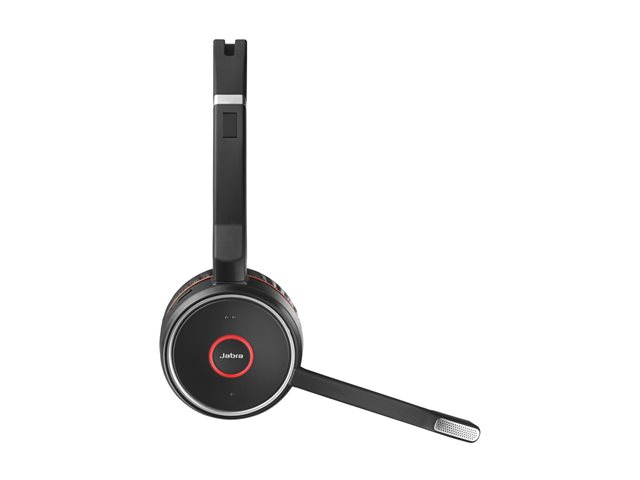 Evolve 75 UC Stereo Headset - Zwart / Rood
