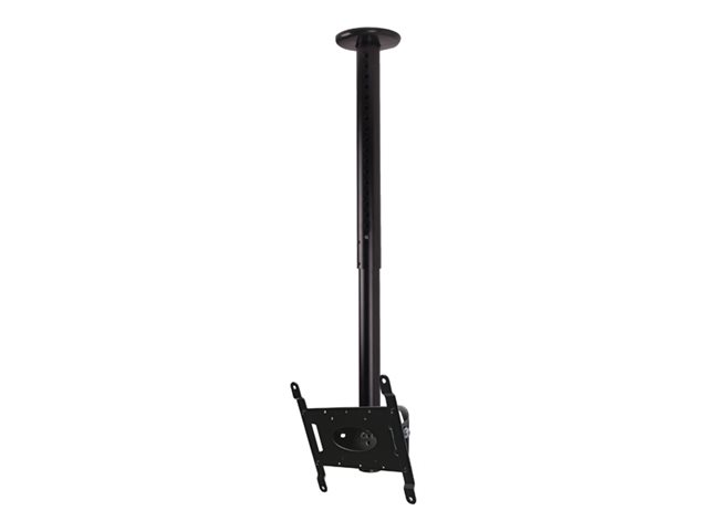 B-TECH BT8420 - Mounting kit (ceiling plate, cover panel) - fixed drop - for flat panel - black - screen size: 47\" - mounting interface: up to 200 x 200 mm - ceiling mountable