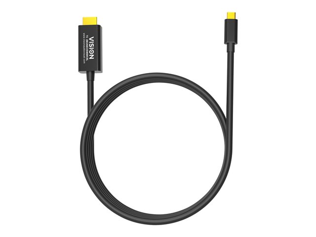 VISION - Adapter cable - 24 pin USB-C male to HDMI male - 2 m - black - 8K UHD (7680 x 4320) support
