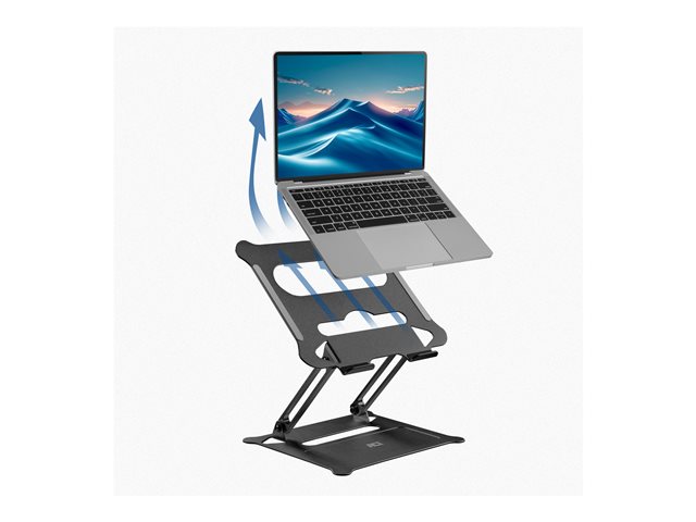 Foldable laptop stand alu stepless heigh