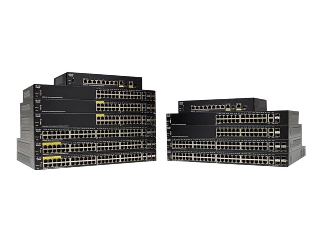 Cisco 250 Series SG250-50HP - Switch - L3 - smart - 48 x 10/100/1000 (PoE+) + 2 x combo Gigabit Ethernet/Gigabit SFP - rack-mountable - PoE+ (192 W) - remanufactured