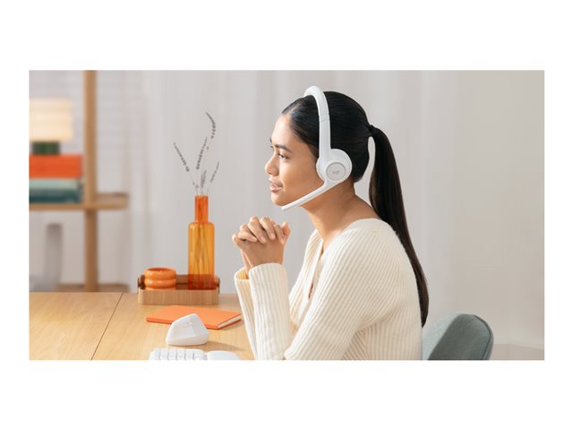 Logitech Zone 300 - Headset - on-ear - Bluetooth - wireless - off-white