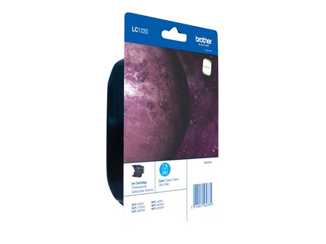 Brother LC1220CBP - Cyan - original - blister - ink cartridge - for Brother DCP-J525, DCP-J725, DCP-J925, MFC-J430, MFC-J625, MFC-J825, MyMio MFC-J825