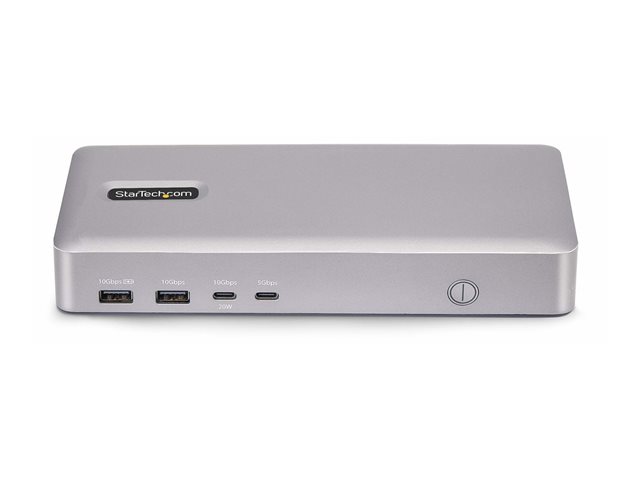 StarTech.com USB4 Docking Station, USB-C 40Gbps, Dual Video HDMI, Up to 2x 4K 60Hz 4:4:4 (RGB) or 2x 4K 120Hz 4:2:2, Multi-Monitor Dock, 6x USB, 2.5GbE, 100W PD - Docking station - USB4 / Thunderbolt 4 - 2 x HDMI - 1GbE, 2.5GbE - 180 Watt